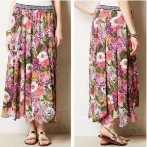 Anthropologie Maeve Banda Maxi Floral Skirt